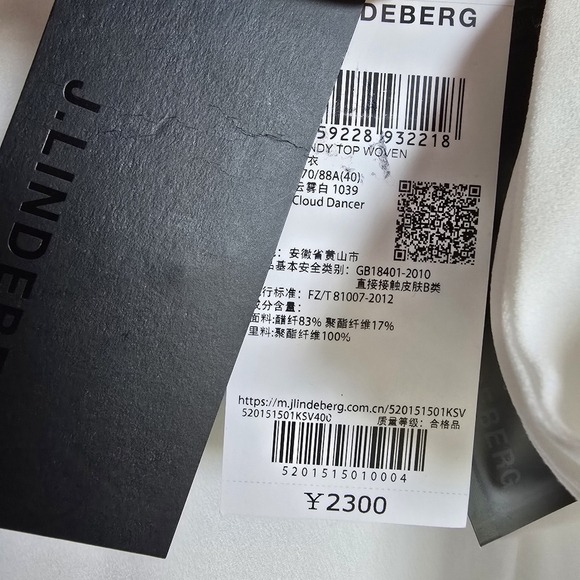 J. Lindeberg New White Tie Neck Cindy Jersey Blouse Shirt Womens US Size 8 - Picture 9 of 13